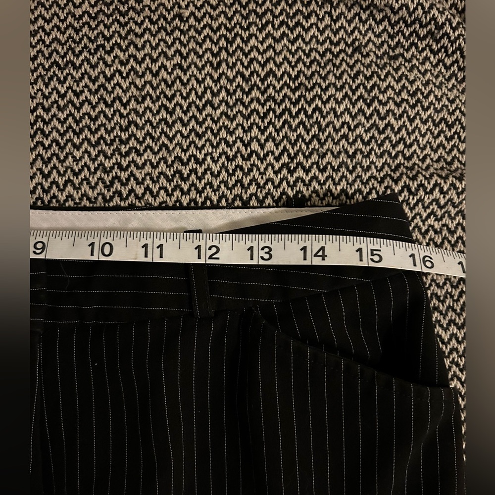 Worthington • Dress Pants, Slacks, Black with White Pinstripes, Straight, 10P - Picture 7 of 10